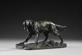 Chien à l'affût by Pierre-Jules Mêne, Bronze patiné, sold Jun 2026