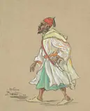 Portrait d'un oriental by Paul Neri, 1936, Gouache et crayon noir, sold Jun 2026