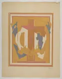 Crucifixion by Albert Gleizes, 1926, Gouache au pochoir, sold May 2026