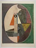 Tête cubiste by Armand Avril, 1986, Lithographie en couleurs, sold May 2026