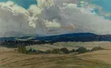 Un soir sur le plateau du Retord (Ain) by Henry Grosjean, Pastel, sold May 2026