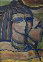 Lànyok Filles by Hugo Scheiber, Gouache, portant une trace de signature en bas à gauche, sold May 2026