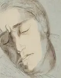 Homme endormi by Henry de Waroquier, 1939, Aquarelle et encre (plume et lavis), sur papier collé sur carton, sold May 2026