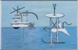 Schiff und Flugzeug by Henri Nouveau, 1946, Huile, gouache, pastel et fusain, sold May 2026