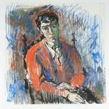 Portrait d'un jeune homme mélancolique by Louis Charrat, Pastel , fusain et encre (plume), non signée, sold May 2026