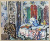 Intérieur à la table et au paravent by Louis Charrat, Gouache et encre (plume), sold May 2026