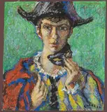 L'arlequin by Louis Charrat, Gouache, pastel et encre (plume), sold May 2026