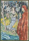 Matelda, purgatoire XXVIII by Louis Charrat, Aquarelle et encre (plume), sold May 2026