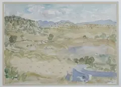 Plateau des Causses by Jacques Truphémus, 1987, Aquarelle, sold May 2026