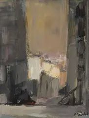 Perspective sur la rue by Roger Mühl, Gouache, sold May 2026