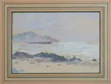 La falaise de Diélette (Manche) by Jacques Truphémus, Gouache et aquarelle sur traits de mine de plomb, non signée, sold May 2026