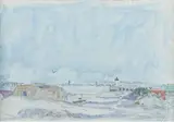 Phares en bord de mer by Jacques Truphémus, 1975, Aquarelle sur traits de mine de plomb, sold May 2026