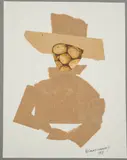 Homme à tête de noix by Paul Philibert-Charrin, 1967, Collage de papiers découpés, sold May 2026