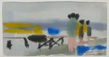 Baigneurs à Douvaine (Haute-Savoie) by Paul Philibert-Charrin, 1960, Aquarelle et encre sur papier montée sous passe partout, sold May 2026