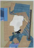 Portrait d'Erich Schmid by Paul Philibert-Charrin, Collage de papier découpé incluant un autographe de Schmid, sold May 2026