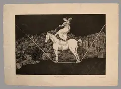 Una Reïna del circo by Francisco Goya, Eau-forte aquatinte sur vergé, belle épreuve en tirage de l'Art, F, sold Dec 2025
