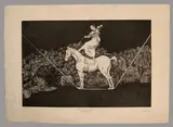Una Reïna del circo by Francisco Goya, Eau-forte aquatinte sur vergé, belle épreuve en tirage de l'Art, F, sold Dec 2025