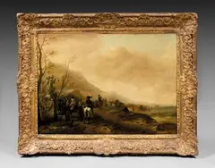 La halte à la fontaine by Philips Wouwerman, Toile, sold Dec 2025