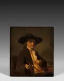 Portrait d'homme à la pipe by Dubois Braband, Panneau, sold Dec 2025