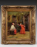 La taquinerie by Paul Chocarne-Moreau, Toile, sold Dec 2025