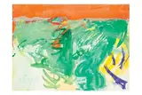 λ Composition by Raymond Moisset, 1966, Technique mixte, crayon, gouache et huile sur papier, sold Nov 2025