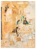 λ Mur en Fleur de by Arthur Aesbacher, Marbre Collage affichiste sur toile, sold Nov 2025