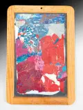 λ Sans titre by André-Pierre Arnal, 2002, Acrylique et collage sur ardoise, sold Nov 2025