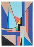 λ Étude pour Clarté naissante ou (Future demeure) n°91 by Nicolaas Warb, 1945, Gouache, sold Nov 2025