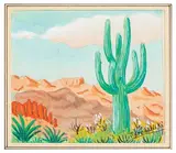 Cactus by Jean Godebski, Gouache, sold Nov 2025