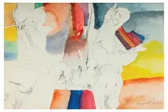 Sans titre by Guy de Rougemont, 1965, Aquarelle, sold Nov 2025