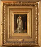 Elégante au perroquet by Ladislaus Bakalowicz, Panneau Hauteur :, sold Apr 2026