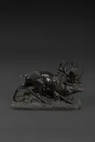 Cerf frottant ses bois by Henri Alfred Jacquemart, Épreuve en bronze à patine Signé A, sold Apr 2026