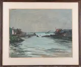 Entrée du port de Honfleur by Fernand Herbo, Aquarelle et pastel Signée et située en bas à droite, sold Apr 2026