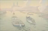 Le Trocadéro Planche de la série « Les Paysages Parisiens » by Henri Rivière, 1900, Lithographie en couleurs, légèrement jaunie, timbrée en bas à droite, sold Apr 2026