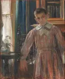 Portrait de Claude Béclère enfant by George Desvallières, 1906, Pastel sur papier bistre, sold Apr 2026