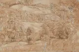 Paysage de campagne en été by André Lhote, Encre et rehaut de gouache sur papier, sold Apr 2026