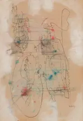 Rebus impossible, circa 1948-1949 by Wols, Encre, aquarelle et gouache, sold Apr 2026