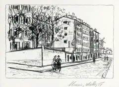 La Rue d’Orchampt by Maurice Utrillo, 1925, Lithographie, sold Jun 2026