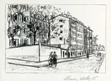 La Rue d’Orchampt by Maurice Utrillo, 1925, Lithographie, sold Jun 2026