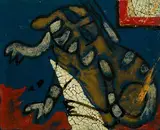 Université des Beaux-Arts de Hanoï, promotion 1977. Chat tigre by Pham Luc, Panneau en bois laqué polychrome, sold Apr 2024
