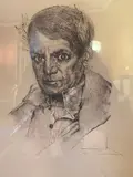Moi aussi, j'ai connu l'Empereur (Portrait de Picasso) - 1970 by Salvador Dalí, Lithographie en noir sur papier signée au crayon en bas à droite et numérotée, sold Mar 2024