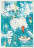 Sans titre by Enrico Baj, Lithographie en couleur sur papier, sold Jun 2023