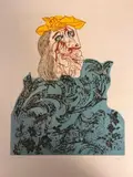 comprenant : - Sans titre by Lot d'Enrico Baj, Lithographie en couleur sur papier, sold Feb 2023