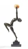 Femme au ballon by Max Le Verrier, Bronze et pierre dure Hauteur :, sold Mar 2025