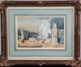 Jardin à la française (1879) by Joseph Bernardi, Aquarelle sur papier Signé, sold Jun 2026