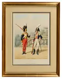 Maison militaire du Roi, 1814. « Cent suisse et garde de la by Auguste de Moltzheim, Aquarelle et mine de plomb, sold Jun 2026