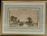 Souvenir de Flandre by Nicolas Joseph Kellin, 1857, Aquarelle Signé et daté '1857' en bas à droite et noté 'Souvenir de Flandre' en bas à gauc, sold Jun 2026