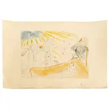 Hélène et le cheval de Troie by Salvador Dalí, 1974, Gravure en couleur sur papier Arches, épreuve d'artiste Signée au crayon en bas à droite e, sold Mar 2024