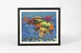 Le poisson by George Papazov, Aquarelle en couleurs sur papier Signée en bas à droite Dimensions : H_25 ; L_41 cm à vue, sold Mar 2024