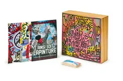 Sans titre by Speedy Graphito, Technique mixte sur le couvercle d'un boîtier en bois contenant une clé usb en bois peint, sold Dec 2023